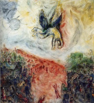 Der Fall des Ikarus Zeitgenosse Marc Chagall Ölgemälde